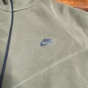 Nike Sage Green Sweatshirt with Navy Logo